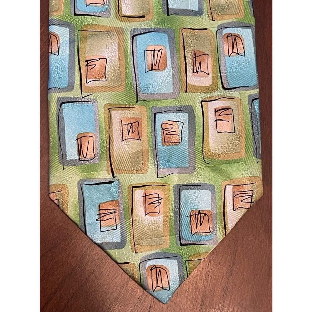 J. Garcia Green Blue Collection Thirty Eight 100% Silk Men’s Neck Tie China